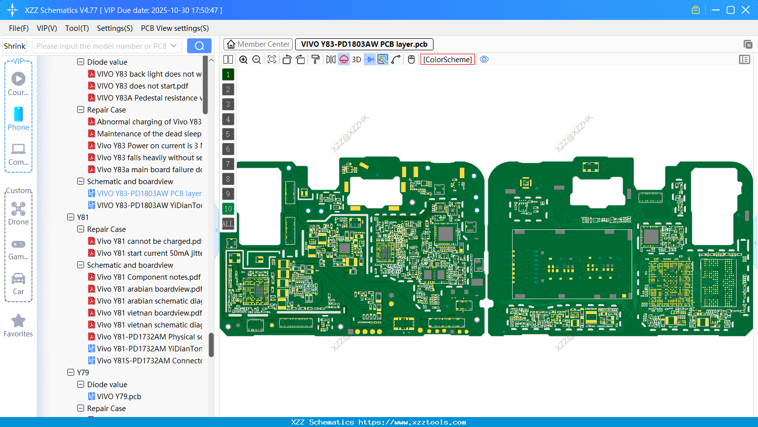 VIVO Y83-PD1803AW PCB Layer